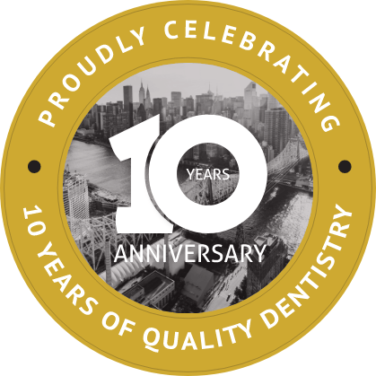 10 years of quality dentistry seal in Astoria